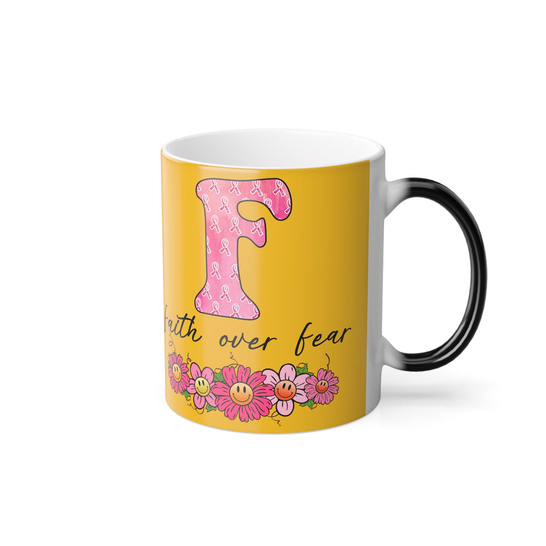 Color Morphing Mug, 11oz - Faith Over Fear