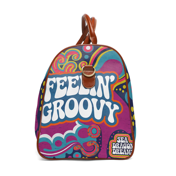 Waterproof Travel Bag - 'Feelin' Groovy' Weekender for Adventurers