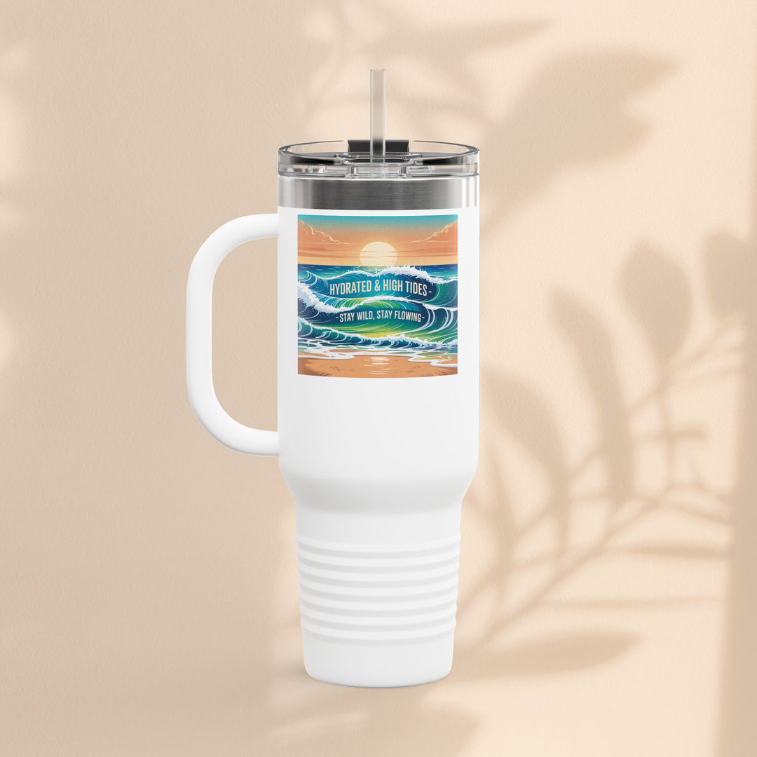 Ocean Wave Insulated Travel Mug, 40oz