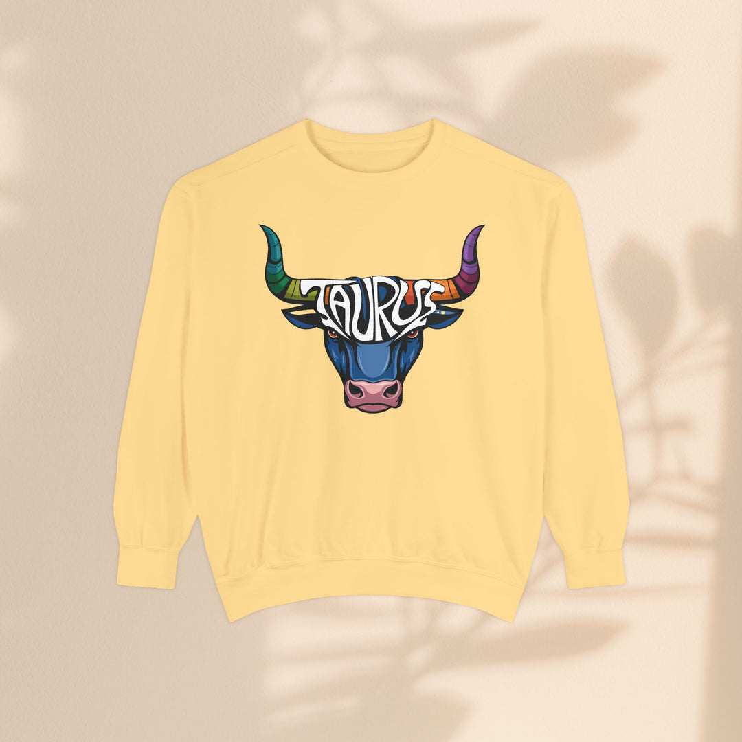 Unisex Garment-Dyed Sweatshirt - Taurus