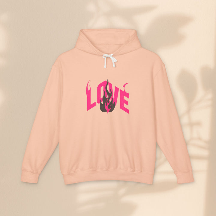 Unisex Lightweight Hooded Sweatshirt - LOVE