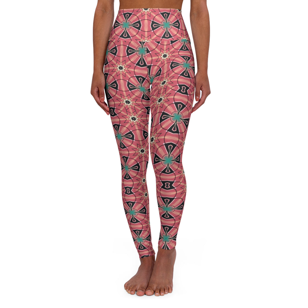 High Waisted Yoga Leggings - Mystic Circles