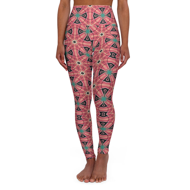 High Waisted Yoga Leggings - Mystic Circles