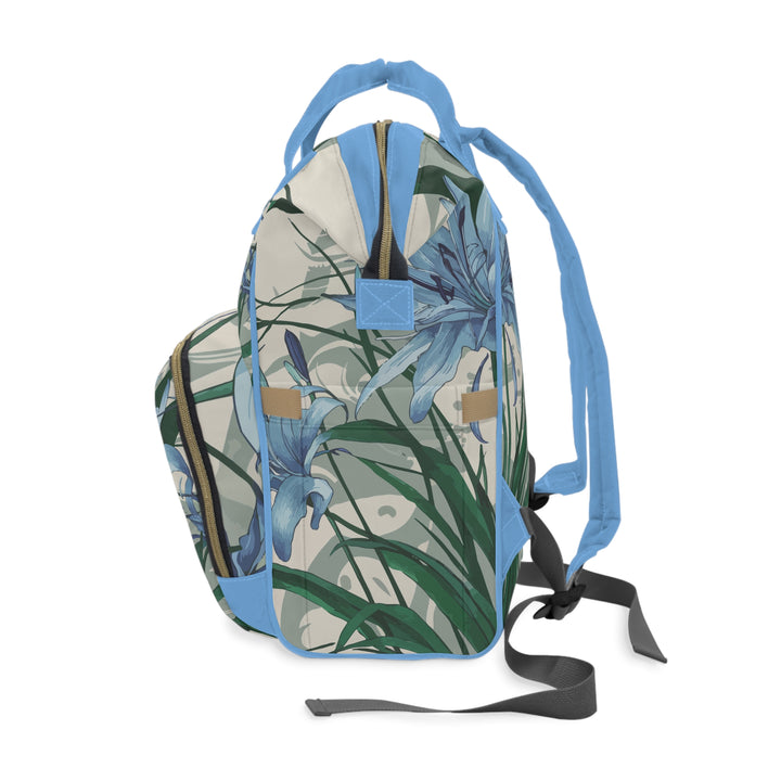 Diaper Backpack - Blue African Lily