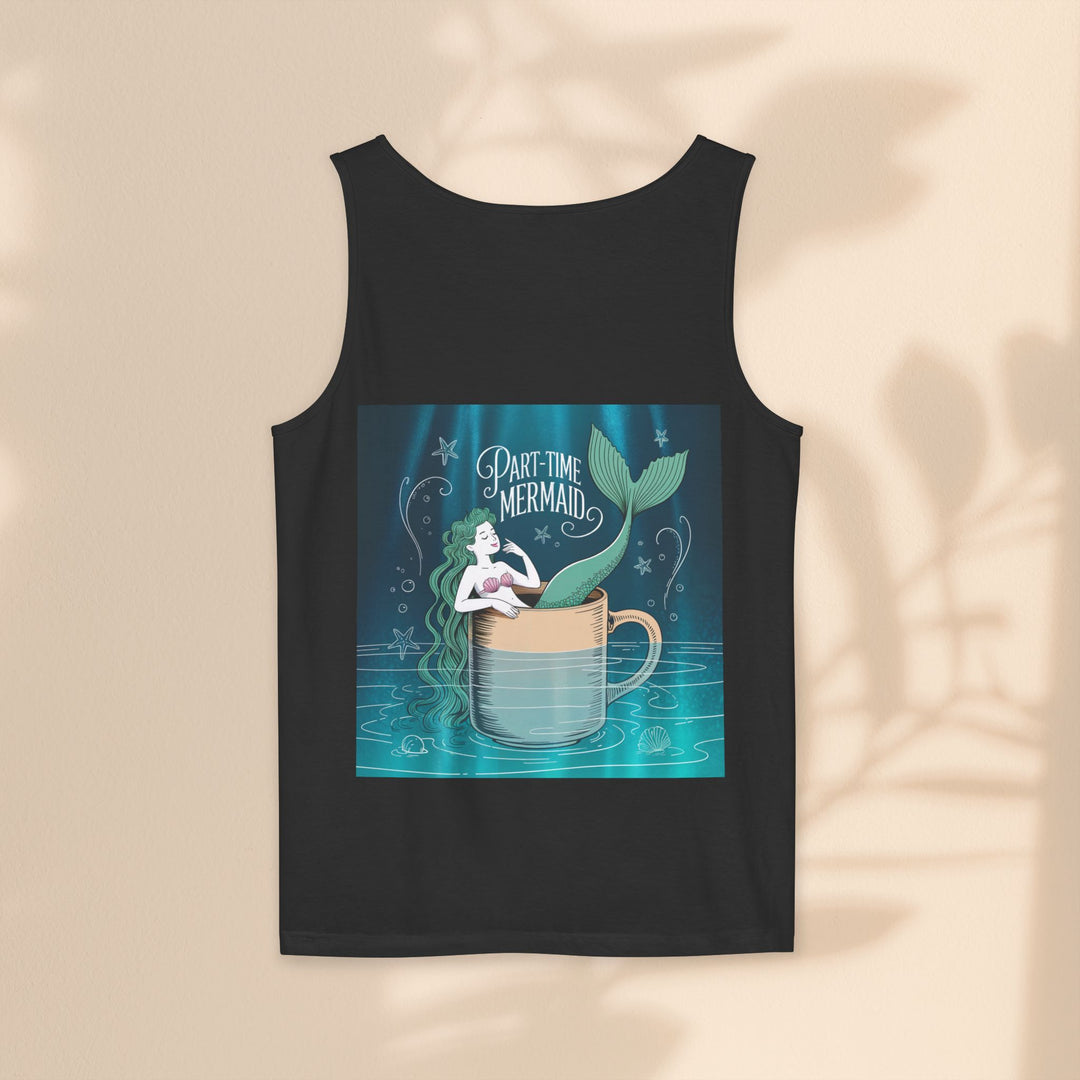 Part-Time Mermaid Unisex Tank Top, Casual Summer Tee, Cute Beachwear, Gift for Ocean Lovers, Quirky Mermaid Apparel