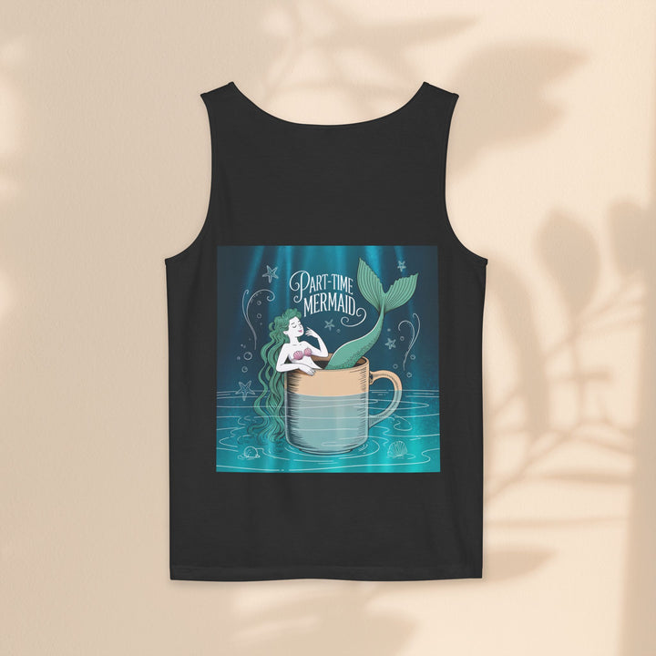 Part-Time Mermaid Unisex Tank Top, Casual Summer Tee, Cute Beachwear, Gift for Ocean Lovers, Quirky Mermaid Apparel