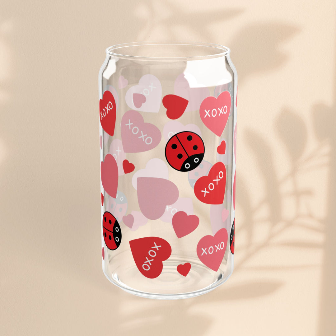 16oz Sipper Glass - Love Bug