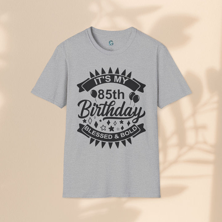 85th Birthday Celebration T-Shirt, Unisex Softstyle Tee for 85th Birthday, Milestone Birthday Gift, Birthday Party Outfit, Cute [...]