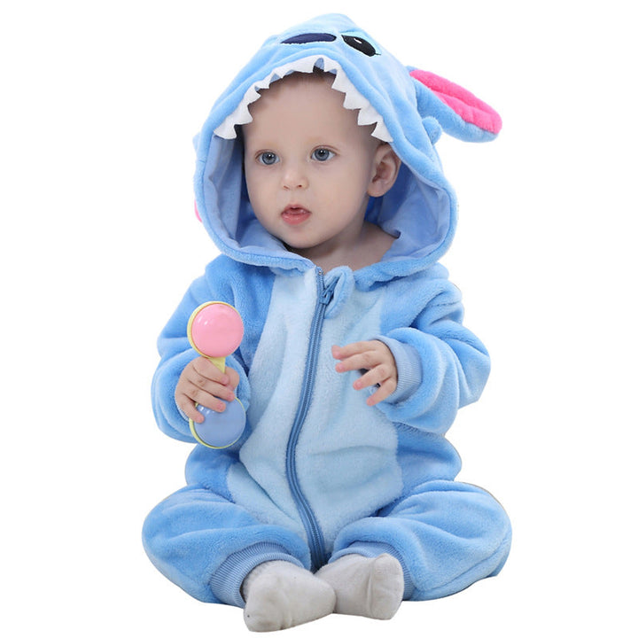 Baby Cotton Flannel Romper for Fall and Winter