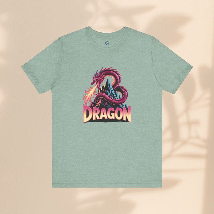 Dragon Graphic Tee, Unisex T-Shirt, Fantasy Shirt, Gift for Gamers, Dragon Lovers Shirt, Casual Wear, Unique Apparel