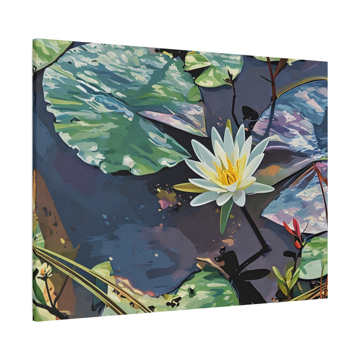 Water Lily Canvas Art Print – Nature Wall Décor
