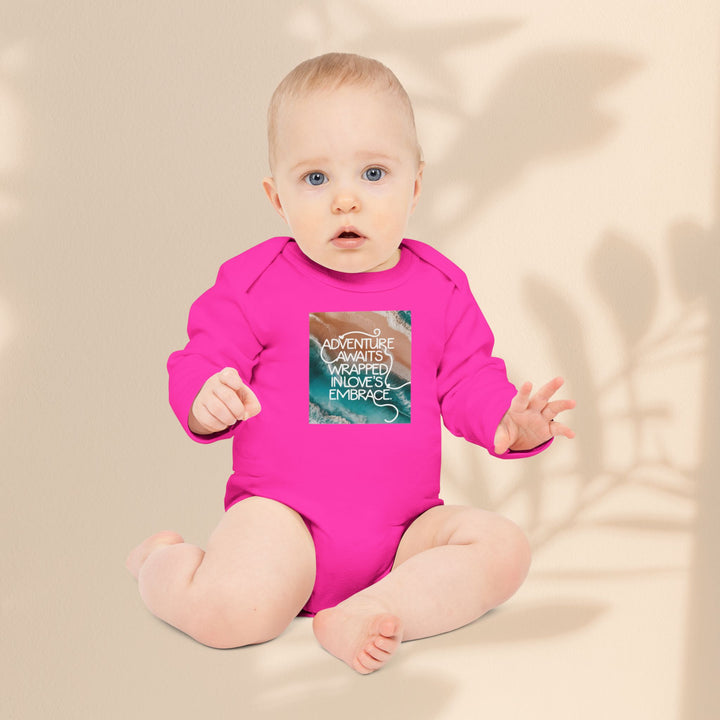 Baby Long-Sleeve Organic Bodysuit - Adventure Awaits