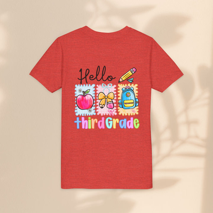Colorful Third Grade Youth Tee, Back to School Shirt, Kids Graphic T-Shirt, 3rd Grade Celebration Apparel, Cute School Outfit, Fun [...]