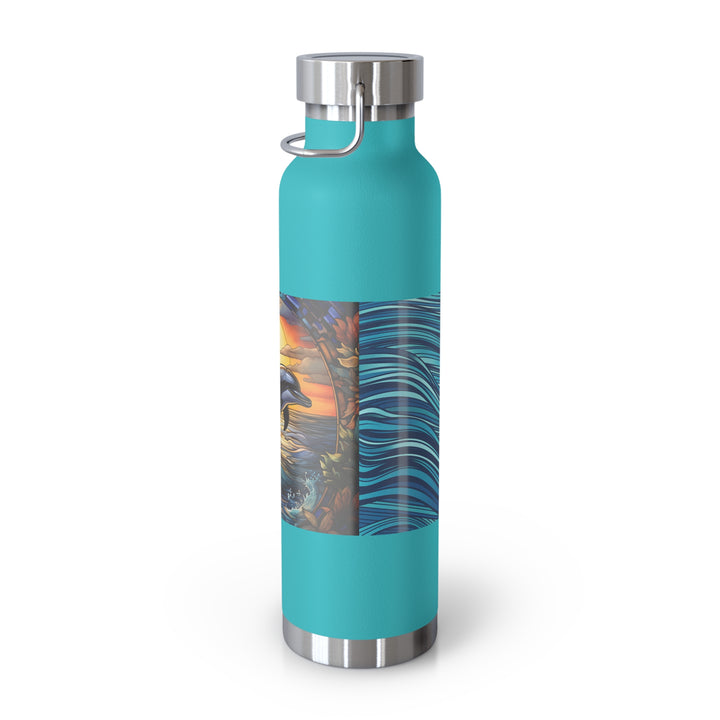 Copper Vacuum Insulated Bottle, 22oz - Dolphin Love