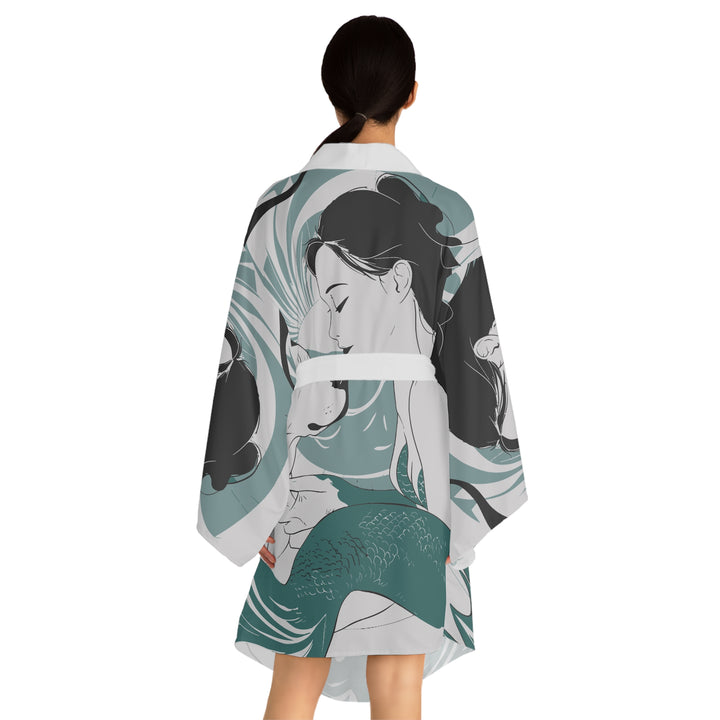 Long Sleeve Kimono Robe - Mermaid with Lab