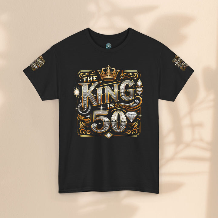 Royal 50th Birthday Tee, Vintage King Shirt, Men’s Birthday Gift, Celebrate 50 Years, Custom Graphic T-Shirt, Fun Party Top