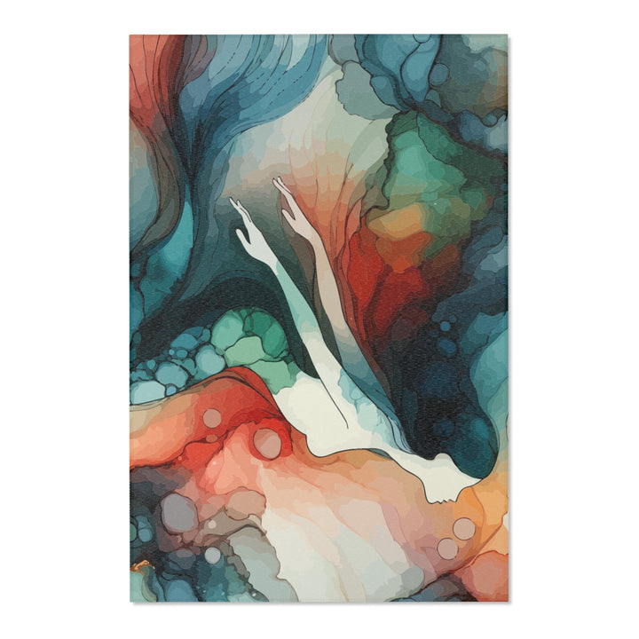 Watercolor Mermaid Area Rug