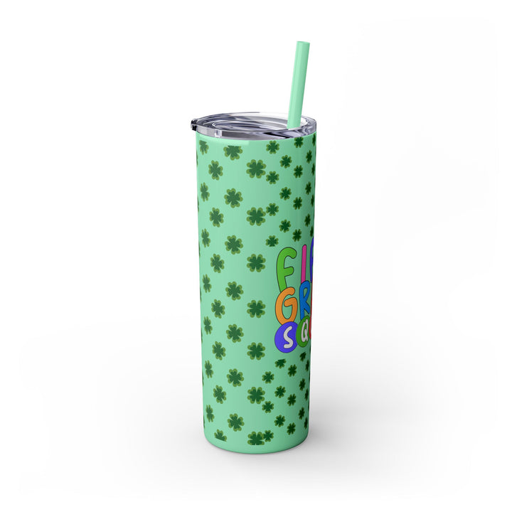 Fifth Grade Squad Colorful Skinny Tumbler with Straw, Colorful Skinny Tumbler with Straw, 20oz, Back to School Gift,