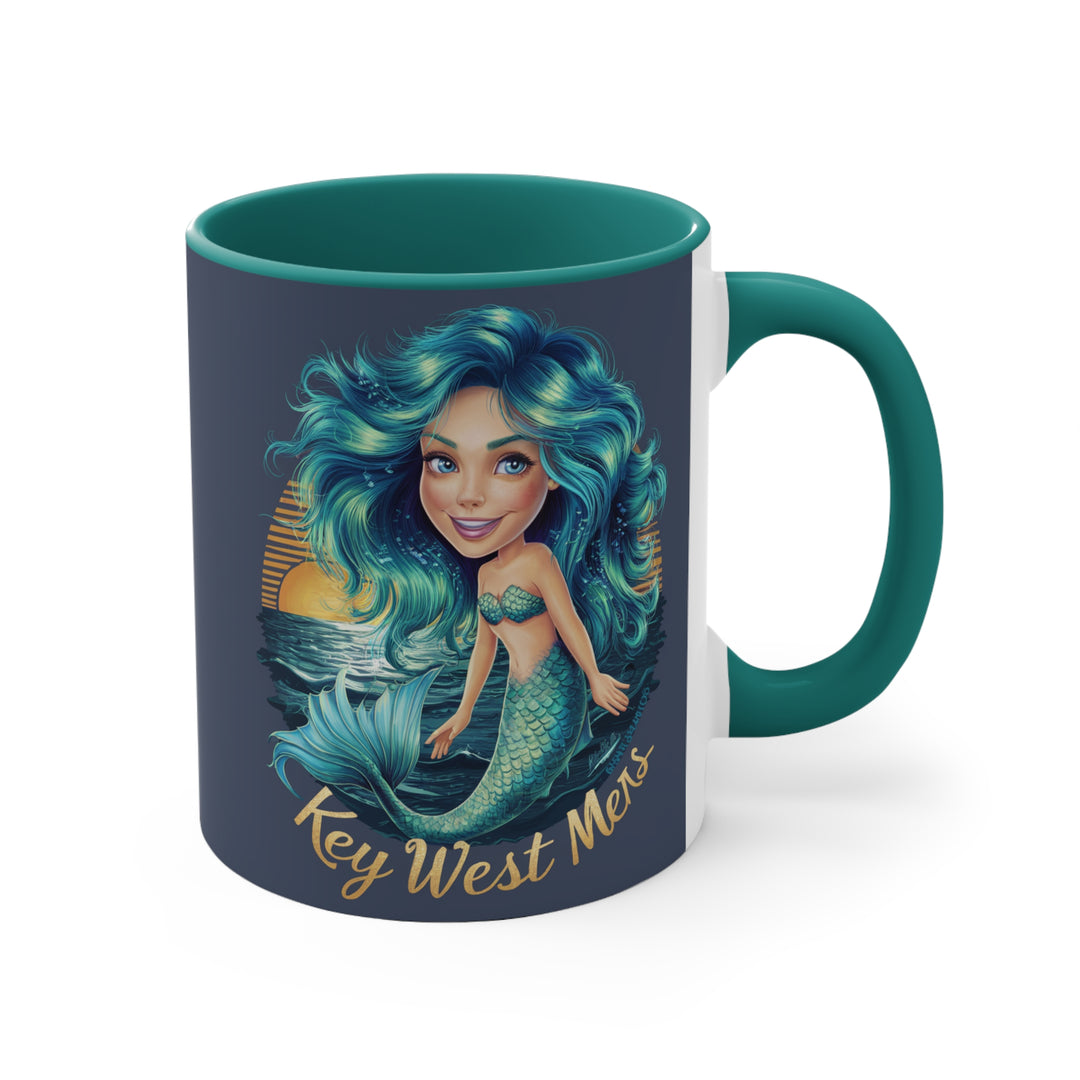 11oz Accent Mug - Beautiful Key West Mermaids