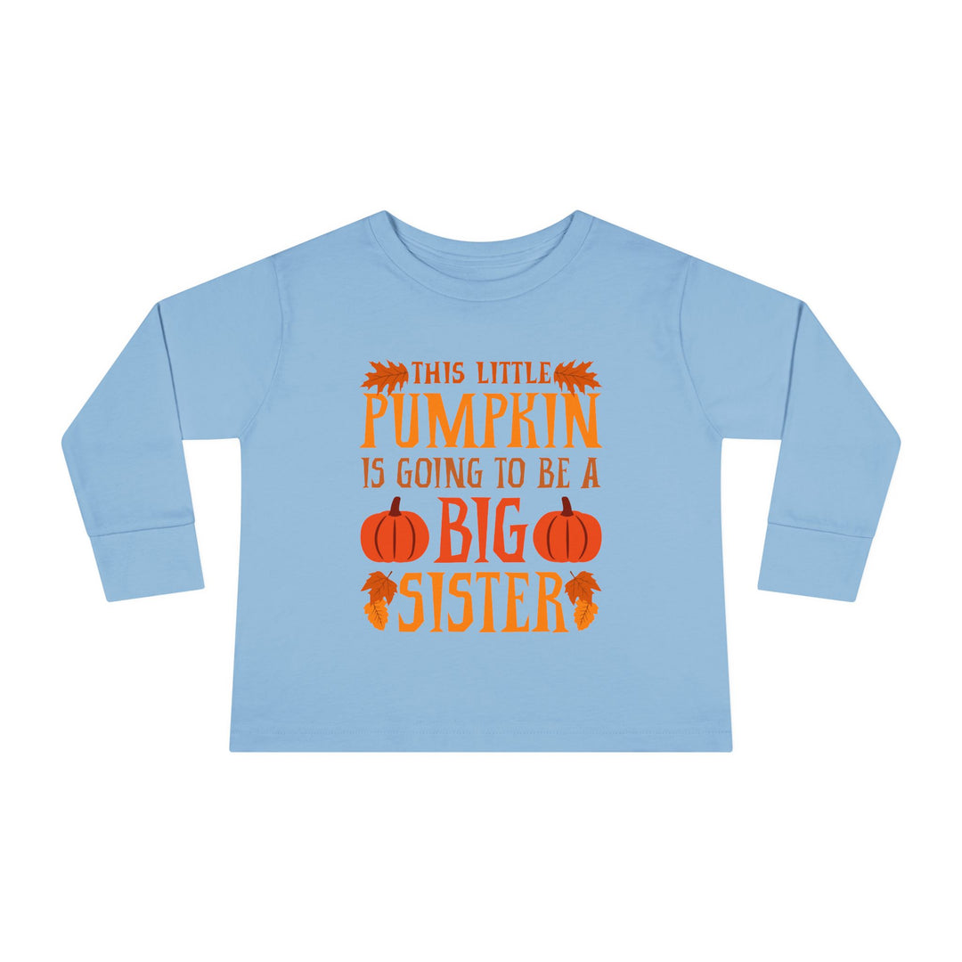 Toddler Long Sleeve Tee - Big Sister Pumpkin