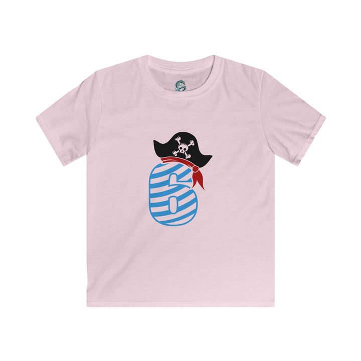 6 year old Pirate-Themed Kids Tee, Fun Birthday Gift, Adventurous Pirate Outfit