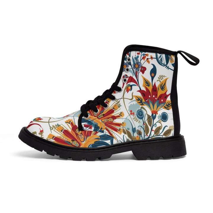 Women's Canvas Boots - Flower Love