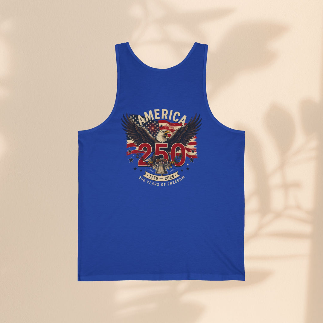 America 250 Eagle Patriotic Tank Top — USA 250th Anniversary