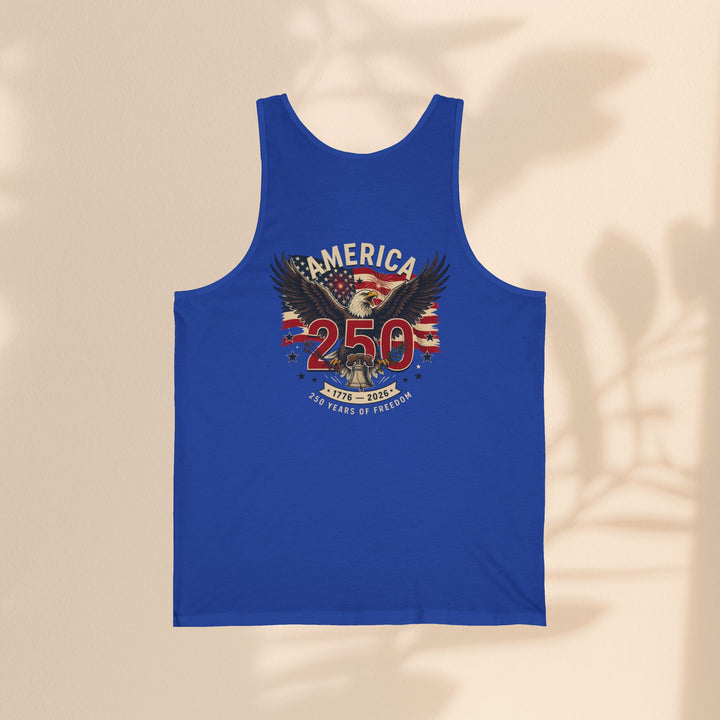 America 250 Eagle Patriotic Tank Top — USA 250th Anniversary