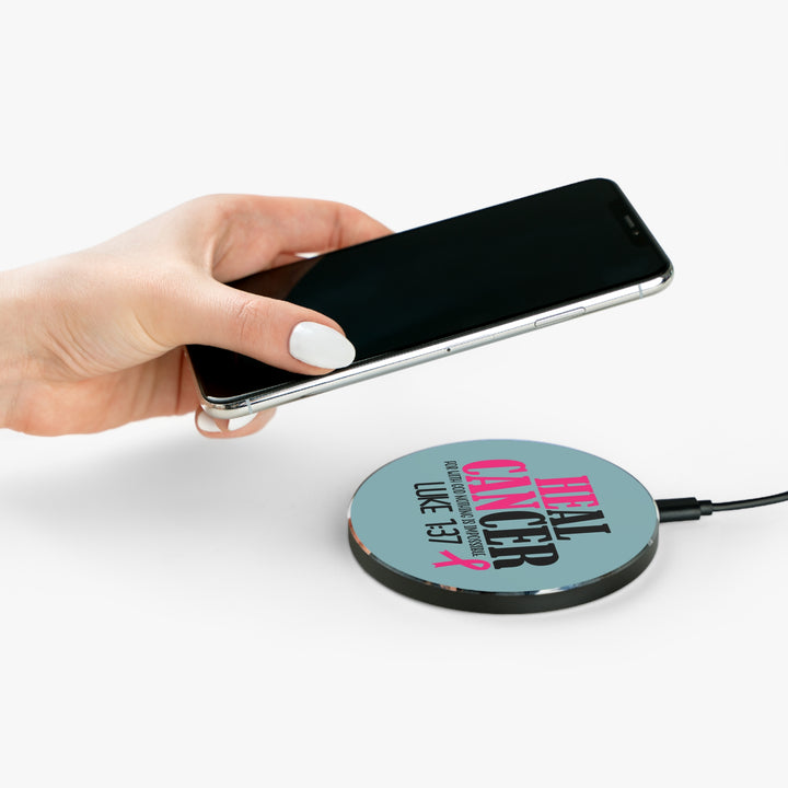 Inspirational Wireless Charger - Heal Cancer Design with Luke 1:37