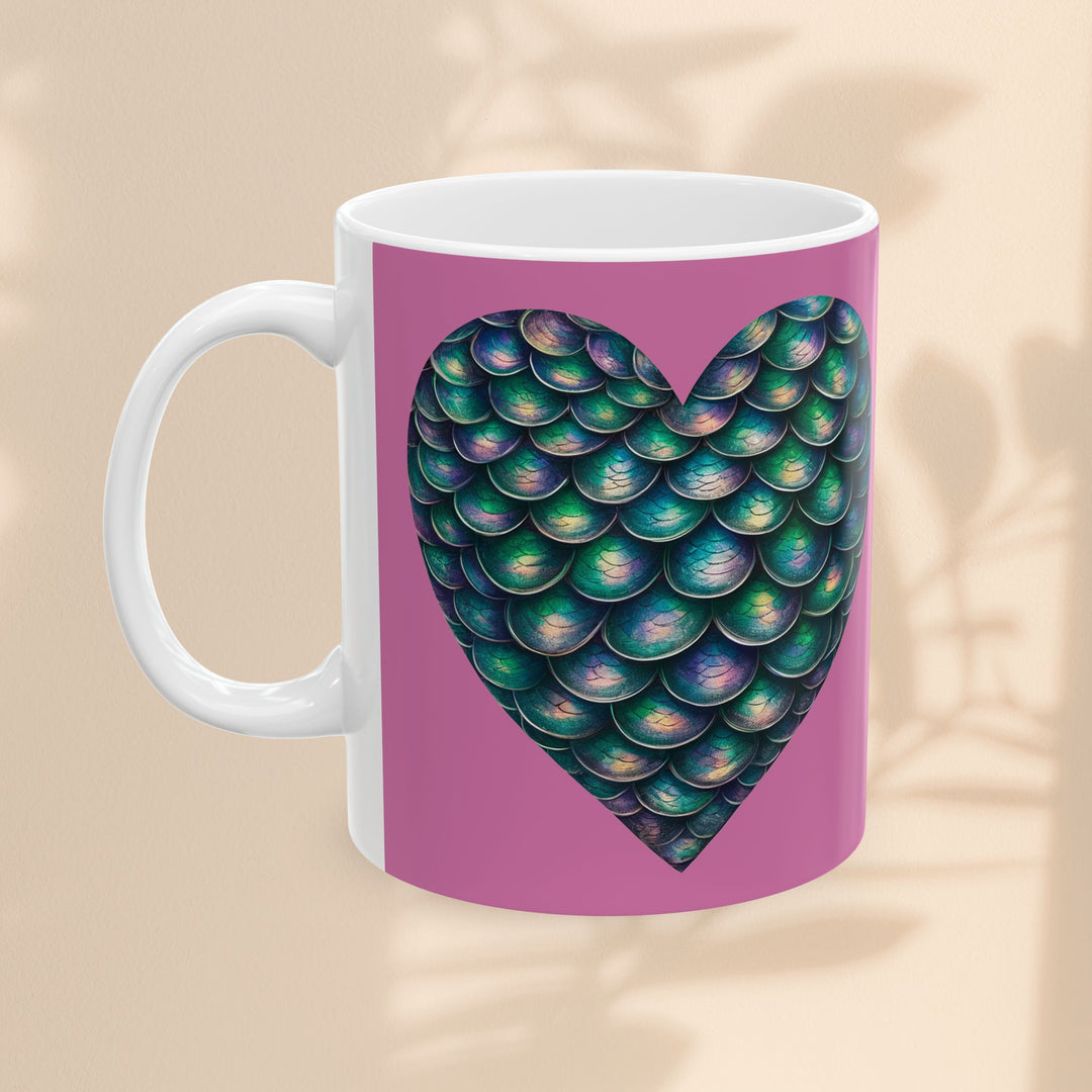 Ceramic Mug, (11oz, 15oz) - Mermaid Heart