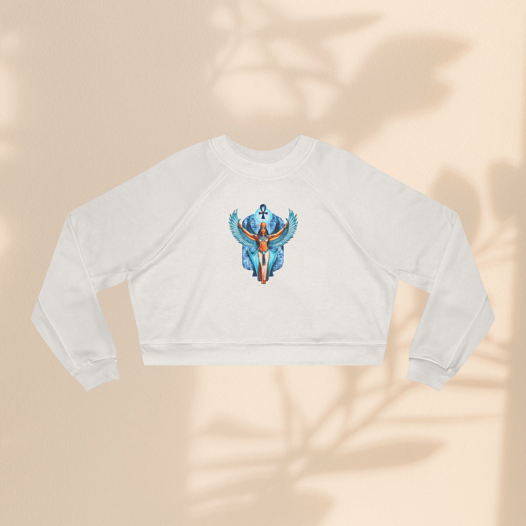 Goddess Isis Women's Cropped Fleece Pullover - Cozy & Stylish Casual Wear