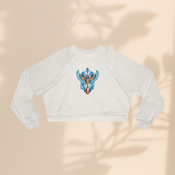 Goddess Isis Women's Cropped Fleece Pullover - Cozy & Stylish Casual Wear