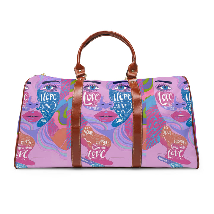 Colorful Art-Inspired Waterproof Travel Bag - Bring Love & Hope on Your Journey!