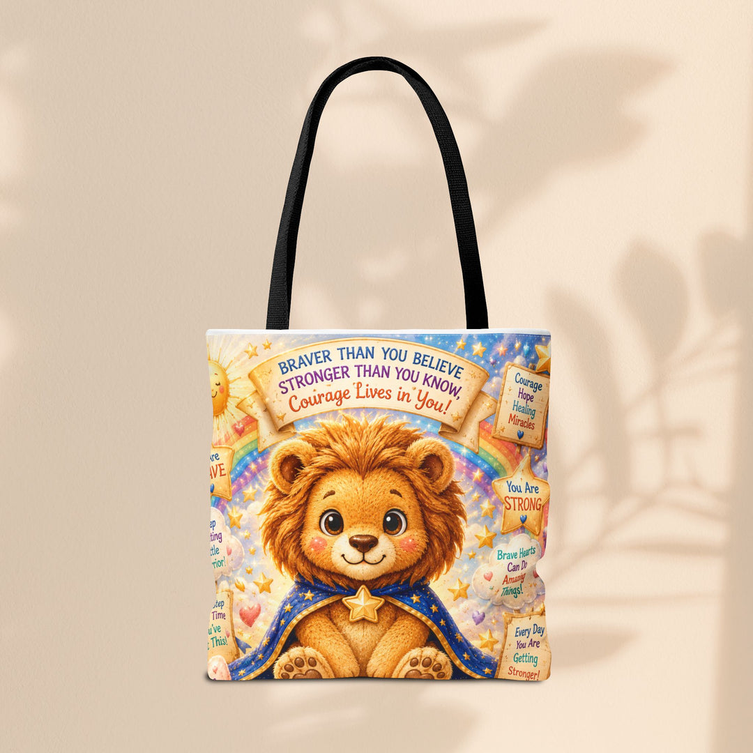 Cute Courage Lion Tote Bag | Brave Buddies™