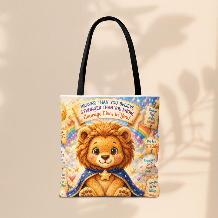 Cute Courage Lion Tote Bag | Brave Buddies™
