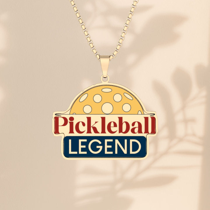 Pickleball Legend Pendant Necklace — Custom Photo Pendant