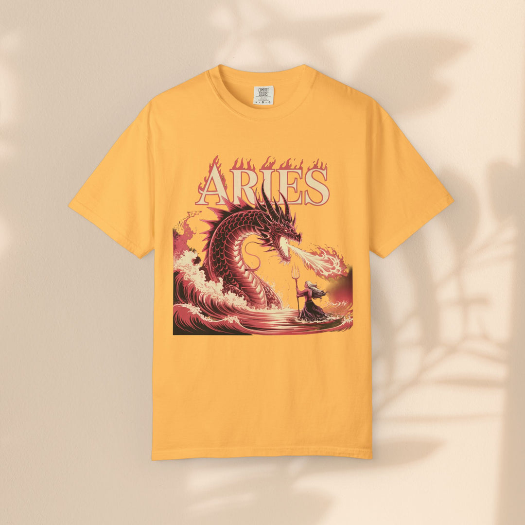Aries Graphic T-Shirt: Unisex Astrology Tee, Zodiac Shirt for Birthdays & Everyday Wear, Perfect Gift for Aries Friends
