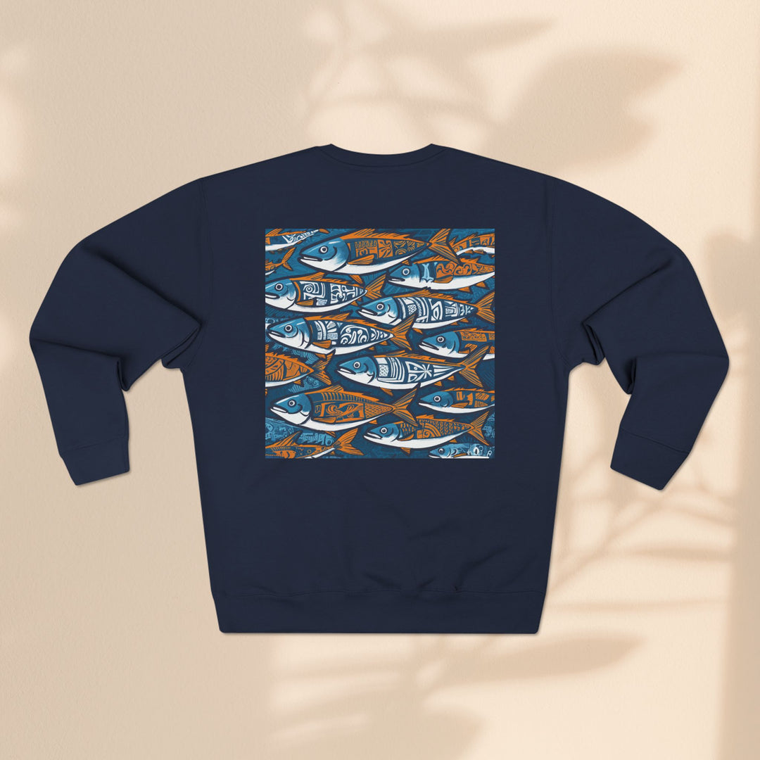 Unisex Crewneck Sweatshirt - Fish Line