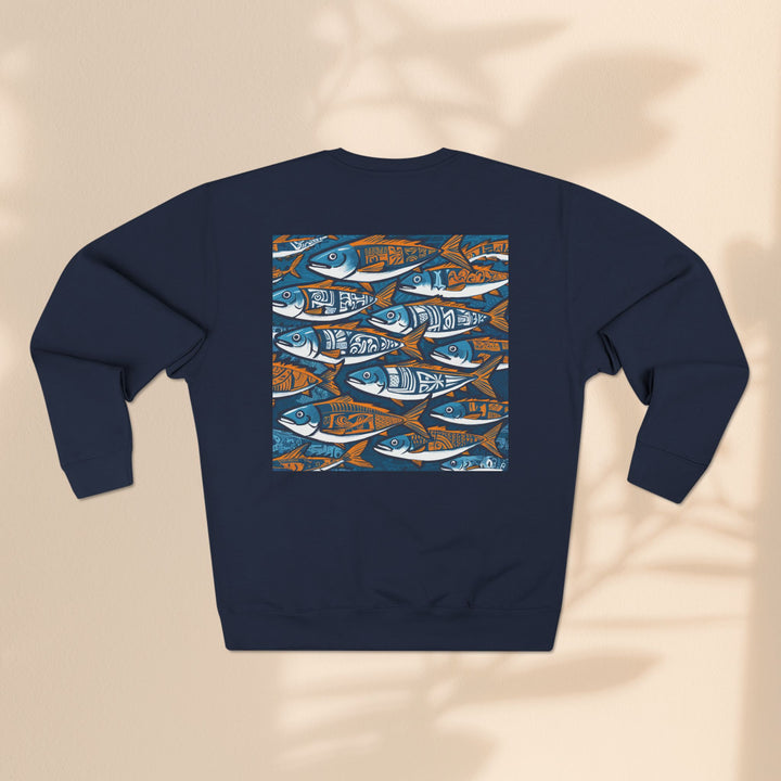 Unisex Crewneck Sweatshirt - Fish Line