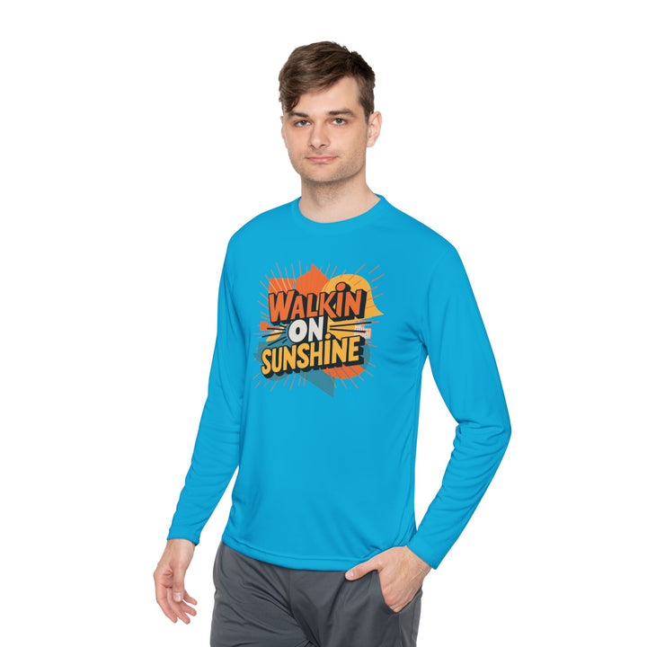 Unisex Lightweight Long Sleeve Tee - Walking On Sunshine