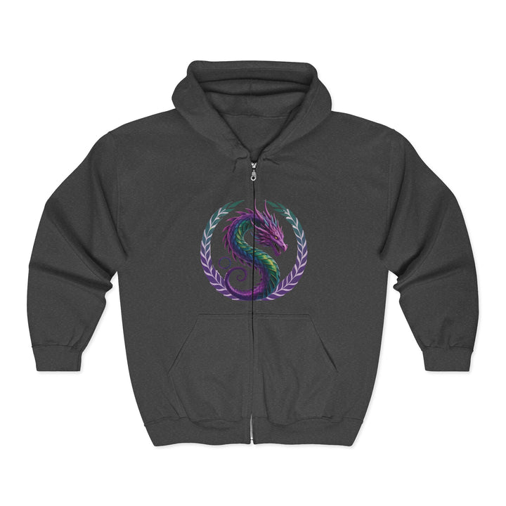 Dragon's Heart - nisex Heavy Blend™ Full Zip Hooded Sweatshirt