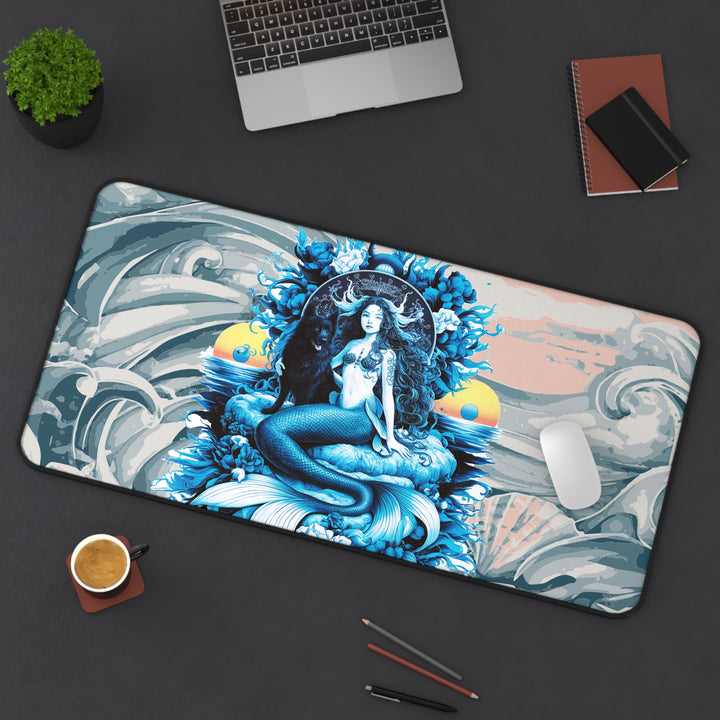 Desk Mat - Queen Mermaid with Dog