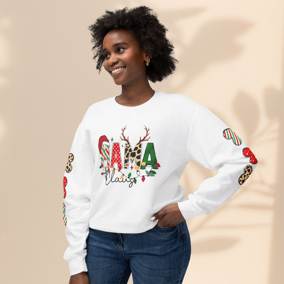 Unisex Lightweight Crewneck Sweatshirt - Mama Claus