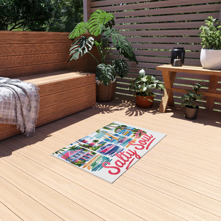 Pensacola Florida Outdoor Rug, Coastal Home Accessory