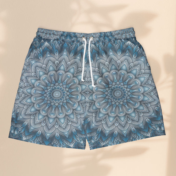 Blue Mandala Unisex Swim Shorts - Stylish Beachwear for Summer Fun
