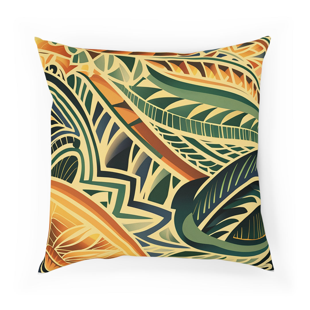 Tribal Orange Cushion