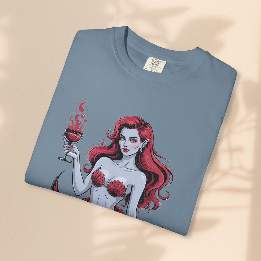 Mermaid-Themed Unisex T-Shirt – Fun Summer Apparel, Beach Lover Gift, Vintage Style Tee