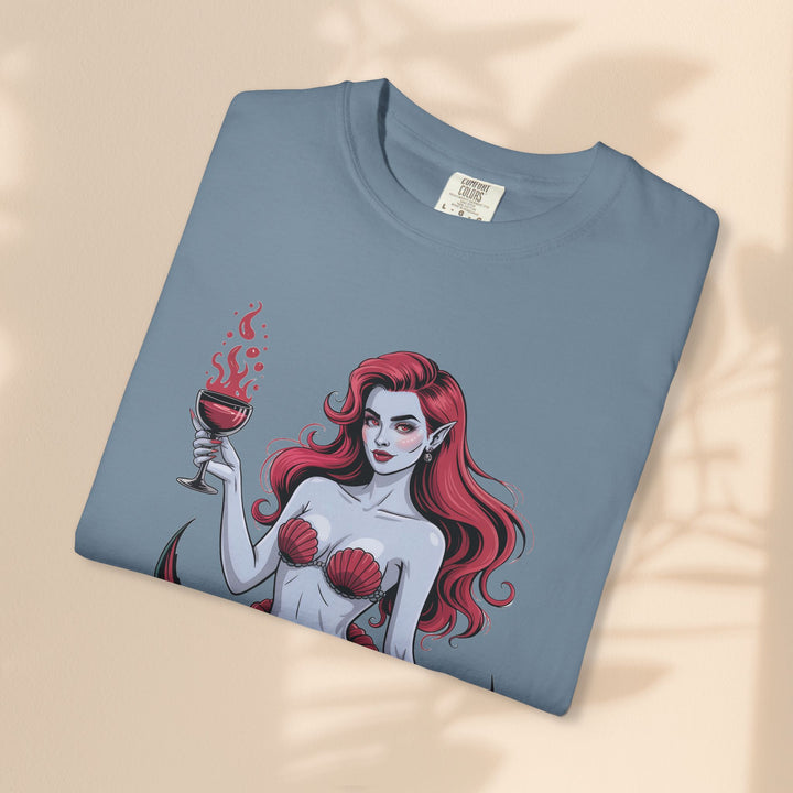 Mermaid-Themed Unisex T-Shirt – Fun Summer Apparel, Beach Lover Gift, Vintage Style Tee