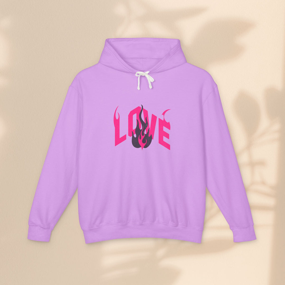 Unisex Lightweight Hooded Sweatshirt - LOVE