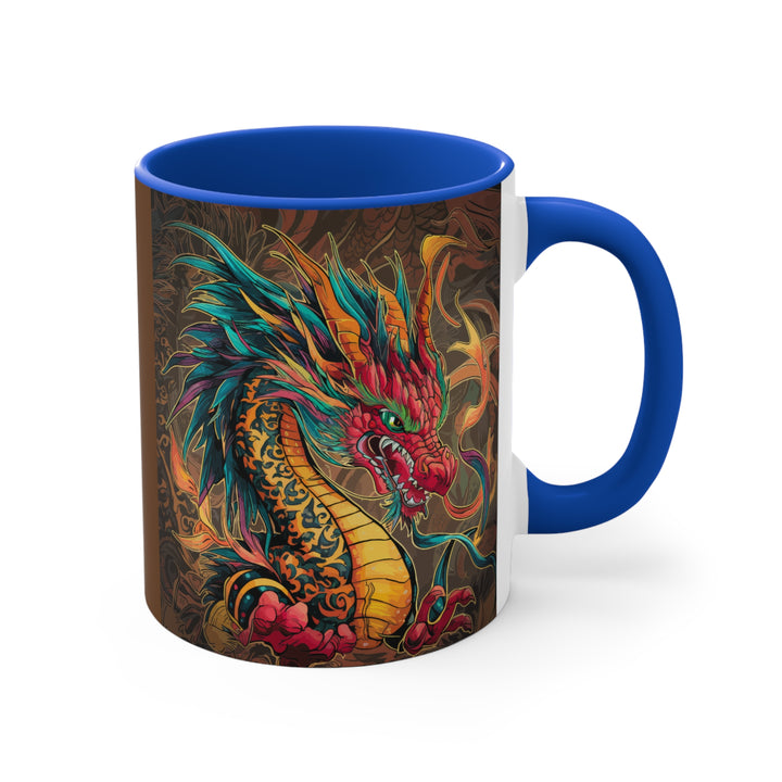 11oz Accent Mug - Fire Dragon